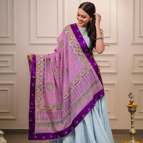 Muslin Silk Hand Work Chaniya Choli