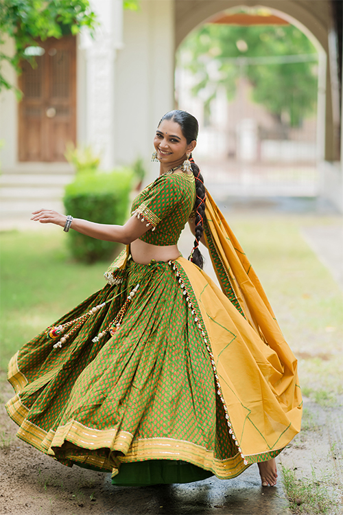 Festive Tassel Work Lehenga