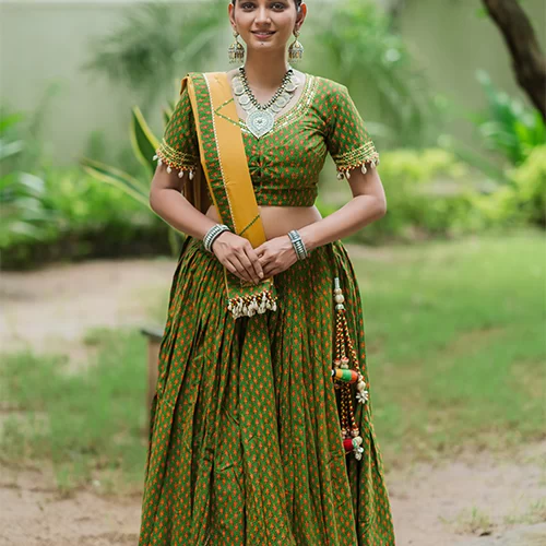 Green Mustard Chaniya Choli