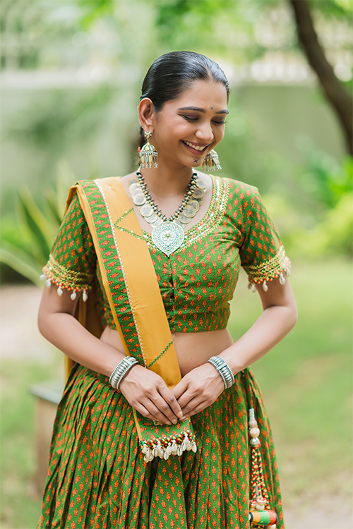 Gujarati Cotton Silk Chaniya Choli