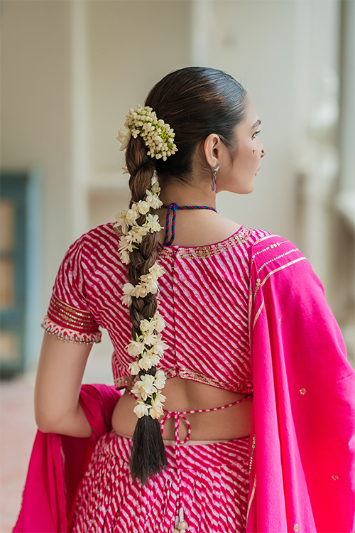 Navratri Pink Lehenga Choli