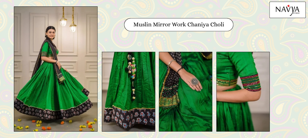 mirror work chaniya choli online